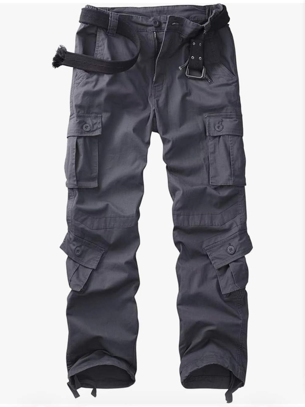 Women’s Cargo Pants - Dark Gray Utility Trousers
